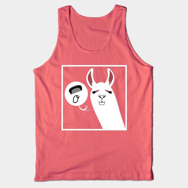 "Comb O" Say Llama Tank Top by HeroInstitute